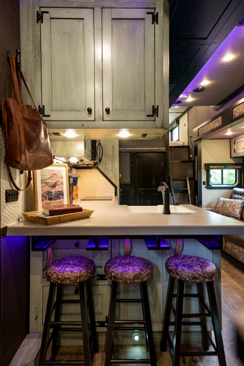 1492 Coachworks Toy Hauler Kitchen Bar
