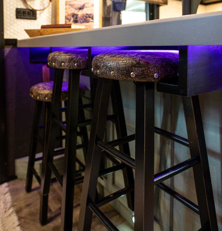 1492 Coachworks Toy Hauler Stowable Bar Stools
