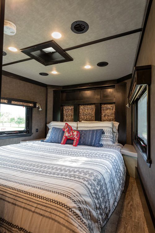1492 Coachworks Toy Hauler Master Bedroom