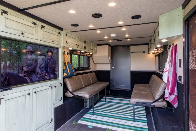 1492 Coachworks Toy Hauler Garage Seating Position